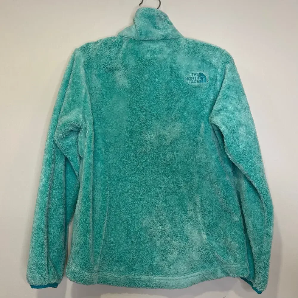 Children's North Face Osito fleece full zip-up jacket Medium (8/10) in teal/blue